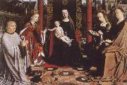 Gerard David The Virgin and Child with Saints and Donor oil on canvas